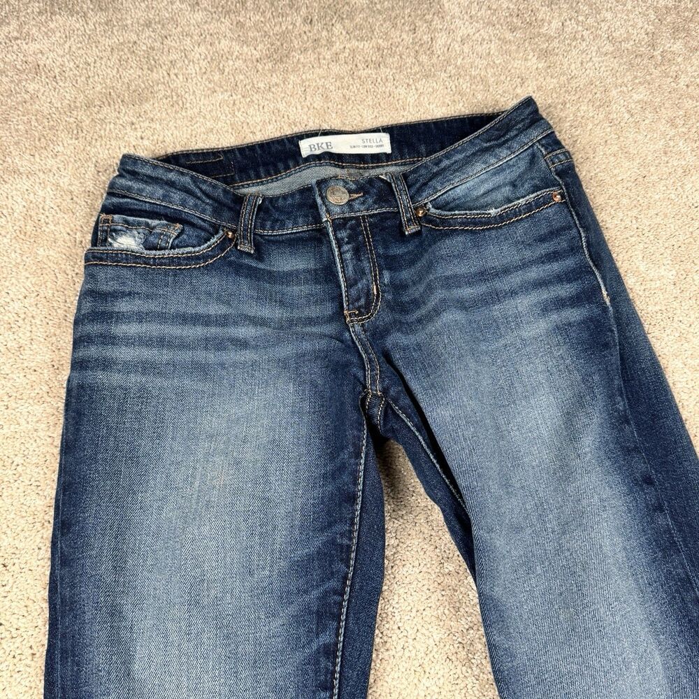 BKE Stella Slim Fit Low Rise Skinny Jeans Y2K Fade Women's 27x31.5 (Fits 26x31)